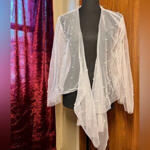 Sheer tulle blouse